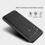 Xiaomi Redmi 6 Pro H�lle Silikon Grau Carbon Optik Case TPU Handyh�lle Bumper