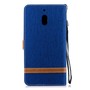 Tasche f�r Nokia 2.1 Jeans Cover Handy Schutz H�lle Case Blau