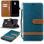 Tasche f�r Nokia 2.1 Jeans Cover Handy Schutz H�lle Case Gr�n