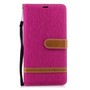 Tasche f�r Nokia 2.1 Jeans Cover Handy Schutz H�lle Case Pink
