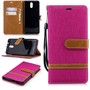Tasche f�r Nokia 3.1 Jeans Cover Handy Schutz H�lle Case Pink