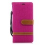 Tasche f�r Nokia 3.1 Jeans Cover Handy Schutz H�lle Case Pink