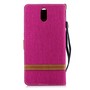 Tasche f�r Nokia 3.1 Jeans Cover Handy Schutz H�lle Case Pink