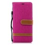 Tasche f�r Nokia 5.1 Jeans Cover Handy Schutz H�lle Case Pink