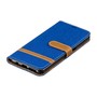 Tasche f�r Samsung Galaxy A7 2018 Jeans Cover Handy Schutz H�lle Case Blau