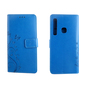 Schutz H�lle Blumen f�r Handy Samsung Galaxy A9 2018 Blau Wallet Cover Case