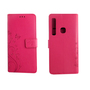 Schutz H�lle Blumen f�r Handy Samsung Galaxy A9 2018 Pink Wallet Cover Case
