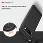 Samsung Galaxy S10 TPU Case Carbon Fiber Optik Brushed Schutz H�lle Grau