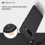 Samsung Galaxy S10 Plus TPU Case Carbon Fiber Optik Brushed Schutz Hlle Grau