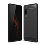 Huawei P30 TPU Case Carbon Fiber Optik Brushed Schutz H�lle Schwarz