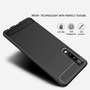 Huawei P30 TPU Case Carbon Fiber Optik Brushed Schutz H�lle Grau