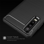 Huawei P30 TPU Case Carbon Fiber Optik Brushed Schutz H�lle Grau