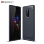Sony Xperia XZ4 TPU Case Carbon Fiber Optik Brushed Schutz H�lle Blau