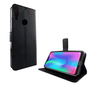 Huawei P Smart 2019 Tasche Handy H�lle Schutz-Cover Flip-Case mit Kartenfach Schwarz