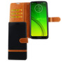 Motorola Moto G7 Handy H�lle Schutz-Tasche Case Cover Kartenfach Etuis Schwarz