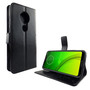 Motorola Moto G7 Handy H�lle Schutz-Tasche Cover Flip-Case Kartenfach Schwarz