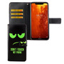 Nokia 8.1 / Nokia X7 Tasche Handy H�lle Schutz-Cover Flip-Case mit Kartenfach Dont touch my phone