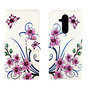 Nokia 8.1 / Nokia X7 Tasche Handy H�lle Schutz-Cover Flip-Case mit Kartenfach Lotusblume