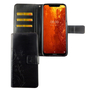 Nokia 8.1 / Nokia X7 Handy H�lle Schutz-Tasche Cover Flip-Case Kartenfach Schwarz