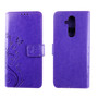 Nokia 8.1 / Nokia X7 Handy H�lle Schutz-Tasche Cover Flip-Case Kartenfach Violett