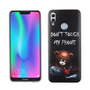 Huawei P Smart 2019 K�nig Design Handy H�lle Schutz-Case Cover Bumper Dont Touch My Phone B�r