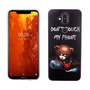 Nokia 8.1 / Nokia X7 K�nig Design Handy H�lle Schutz-Case Cover Bumper Dont Touch My Phone B�r