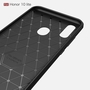 Huawei P Smart 2019 TPU Case Carbon Fiber Optik Brushed Schutz H�lle Grau