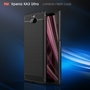 Sony Xperia 10 Plus TPU Case Carbon Fiber Optik Brushed Schutz H�lle Grau