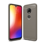 Motorola Moto G7 TPU Case Carbon Fiber Optik Brushed Schutz H�lle Grau