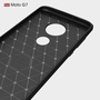 Motorola Moto G7 TPU Case Carbon Fiber Optik Brushed Schutz H�lle Grau