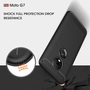 Motorola Moto G7 TPU Case Carbon Fiber Optik Brushed Schutz H�lle Grau