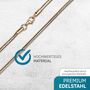 Schlangenkette 0,9mm Edelstahlkette Halskette Rose Gold 60 cm