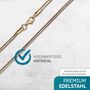 Schlangenkette 2mm Edelstahlkette Halskette Rose Gold 35 cm