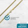 Schlangenkette 3,2mm Edelstahlkette Halskette Gold 35 cm