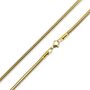 Schlangenkette 3,2mm Edelstahlkette Halskette Gold 40 cm