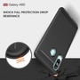 Samsung Galaxy A60 TPU Case Carbon Fiber Optik Brushed Schutz H�lle Grau
