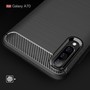 Samsung Galaxy A70 TPU Case Carbon Fiber Optik Brushed Schutz H�lle Schwarz