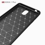 Nokia 1 Plus TPU Case Carbon Fiber Optik Brushed Schutz H�lle Grau