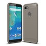 Google Pixel 3a XL TPU Case Carbon Fiber Optik Brushed Schutz H�lle Grau