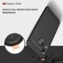 Samsung Galaxy A20e TPU Case Carbon Fiber Optik Brushed Schutz H�lle Grau