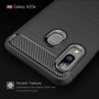 Samsung Galaxy A20e TPU Case Carbon Fiber Optik Brushed Schutz H�lle Grau