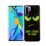 Huawei P30 Pro K�nig Design Handy H�lle Schutz-Case Cover Bumper Dont Touch My Phone Gr�n