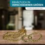 5 mm K�nigskette Armband Herrenkette M�nner Kette Halskette, 23 cm Gold Edelstahl Ketten 