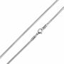 Schlangenkette 4 mm Edelstahlkette Halskette silber 65 cm