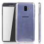 Samsung Galaxy J6 Plus H�lle Case 360 Handy Schutz Tasche Cover Full TPU Etui Transparent