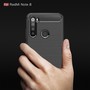 Xiaomi Redmi Note 8 TPU Case Carbon Fiber Optik Brushed Schutz H�lle Blau
