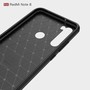 Xiaomi Redmi Note 8 TPU Case Carbon Fiber Optik Brushed Schutz H�lle Grau
