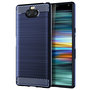 Sony Xperia 8 TPU Case Carbon Fiber Optik Brushed Schutz H�lle Blau