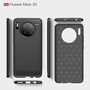 Huawei Mate 30 TPU Case Carbon Fiber Optik Brushed Schutz H�lle Schwarz