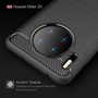 Huawei Mate 30 TPU Case Carbon Fiber Optik Brushed Schutz H�lle Blau